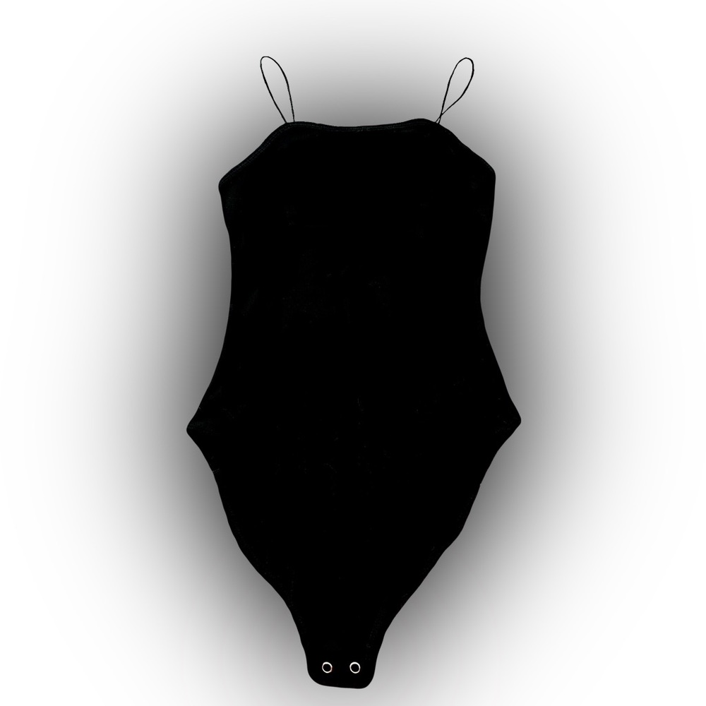 NWOT WILD FABLE BLACK SPAGHETTI STRAP BODYSUIT // SIZE XS🖤